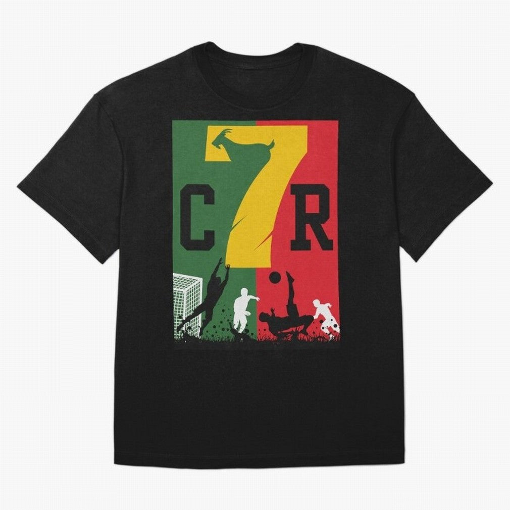 Portugal The Goat CR 7 World Cup 2026 Oversized T-Shirt Celebrate the Stars of the FIFA World Cup 2026 Group Stage Journey through Mbappe and Neymar Highlights, Argentina and Brazil Pride, Tournament Hype, Historic Matchups, Family Viewing Parties