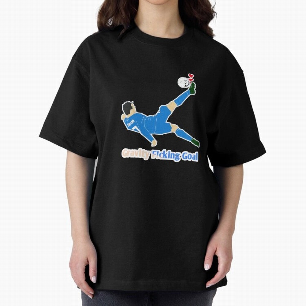 Cristiano Ronaldo Bicycle kick Oversized T-Shirt Bring World Football Passion into the FIFA World Cup 2026 Journey through Messi Highlights, France and Portugal Pride, Fan Favorite Moments, National Team Passion, Big Match Drama and Soccer History;