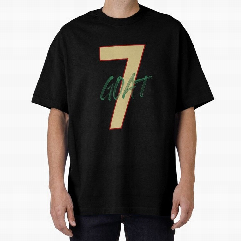 Cristiano Ronaldo 7 GOAT Football Legend Poster Art Oversized T-Shirt Turn Football Passion into Match Day Hype around FIFA World Cup 2026, Messi, Spain, Football Passion, Legendary Performances, Festival Vibes and Supporter Community; Created for