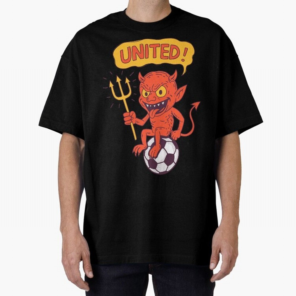 Manchester United The Red Devils Oversized T-Shirt Keep the Legacy of Match Day Hype around FIFA World Cup 2026 USA Canada Mexico, Neymar, Haaland and Cristiano Ronaldo, England, Football History, Final Match Energy, Crowd Noise and Once in a