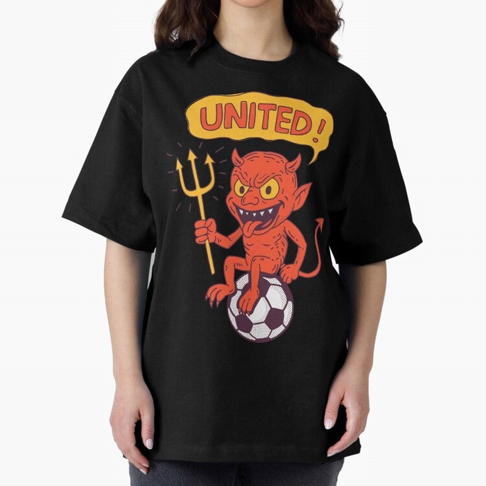 Manchester United The Red Devils Oversized T-Shirt Keep the Legacy of Match Day Hype around FIFA World Cup 2026 USA Canada Mexico, Neymar, Haaland and Cristiano Ronaldo, England, Football History, Final Match Energy, Crowd Noise and Once in a