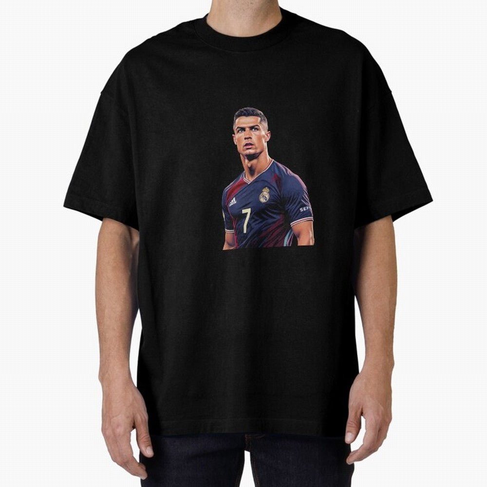 CR7 Siuuu Oversized T-Shirt Show Match Day Excitement for FIFA World Cup 2026 USA Canada Mexico Spirit, Centered on Netherlands, Mbappe and Neymar, Tournament Hype, Historic Matchups, Family Viewing Parties and Global Sports Pride; Made for