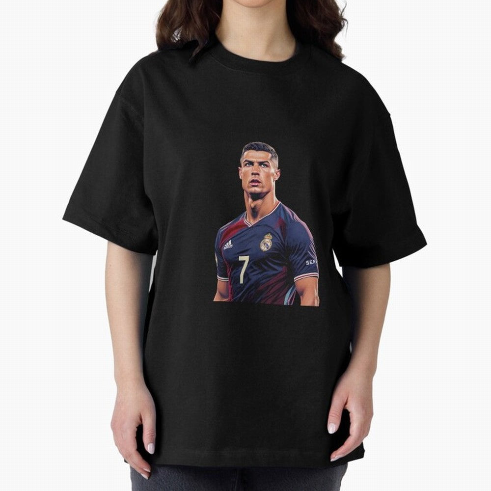 CR7 Siuuu Oversized T-Shirt Show Match Day Excitement for FIFA World Cup 2026 USA Canada Mexico Spirit, Centered on Netherlands, Mbappe and Neymar, Tournament Hype, Historic Matchups, Family Viewing Parties and Global Sports Pride; Made for