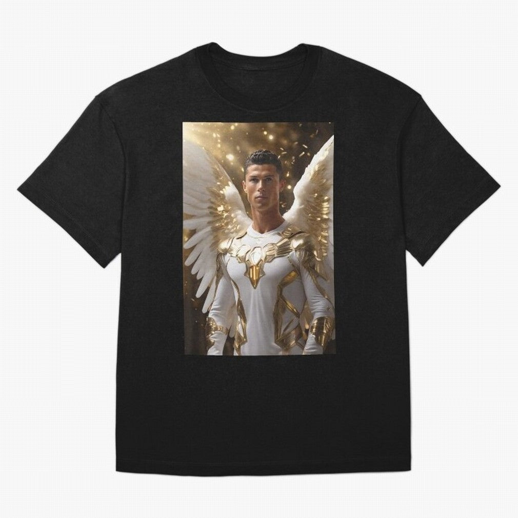 Cristiano Ronaldo angel 1 Oversized T-Shirt Honor FIFA World Cup 2026 for Fans of CR7 and Portugal, Spain and Germany, Bringing Worldwide Fan Energy, Dramatic Goals, Stadium Lights and Championship Celebrations; Created for Match Day Parties,