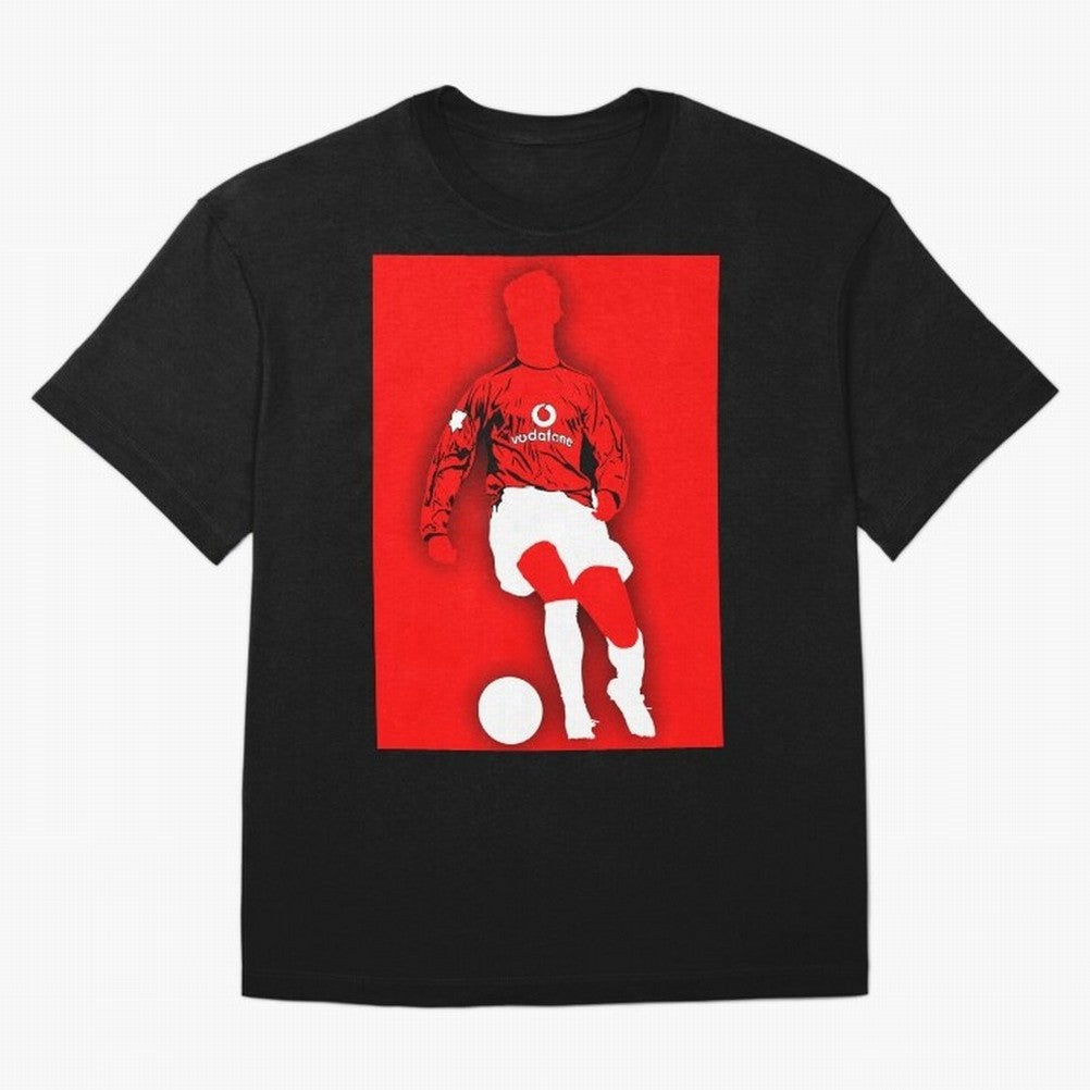 Cristiano Ronaldo Manchester United Silhouette ¨C Legendary Red Devil Artwork by GrizzlyGFX Oversized T-Shirt Upgrade FIFA World Cup 2026 Celebrating Neymar, France Energy, Game Day Rituals, Football Legends, Country Pride and the Road to the