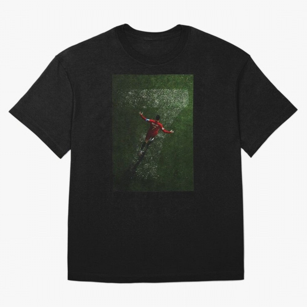 CR7 The G.O.A.T. Football Art - Cristiano Ronaldo Oversized T-Shirt Turn Up for the FIFA World Cup 2026 Journey through Neymar Highlights, Argentina, France and Brazil Pride, Fan Favorite Moments, National Team Passion, Big Match Drama and Soccer