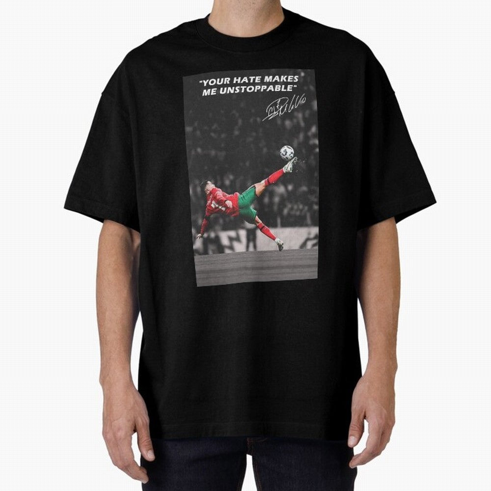 Cristiano Ronaldo Inspiration Oversized T-Shirt Live for the Drama of FIFA World Cup 2026 Group Stage Spirit, Made for England and Germany, Cristiano Ronaldo, Haaland and CR7, Global Supporter Spirit, Legendary Goals, National Colors and Tournament