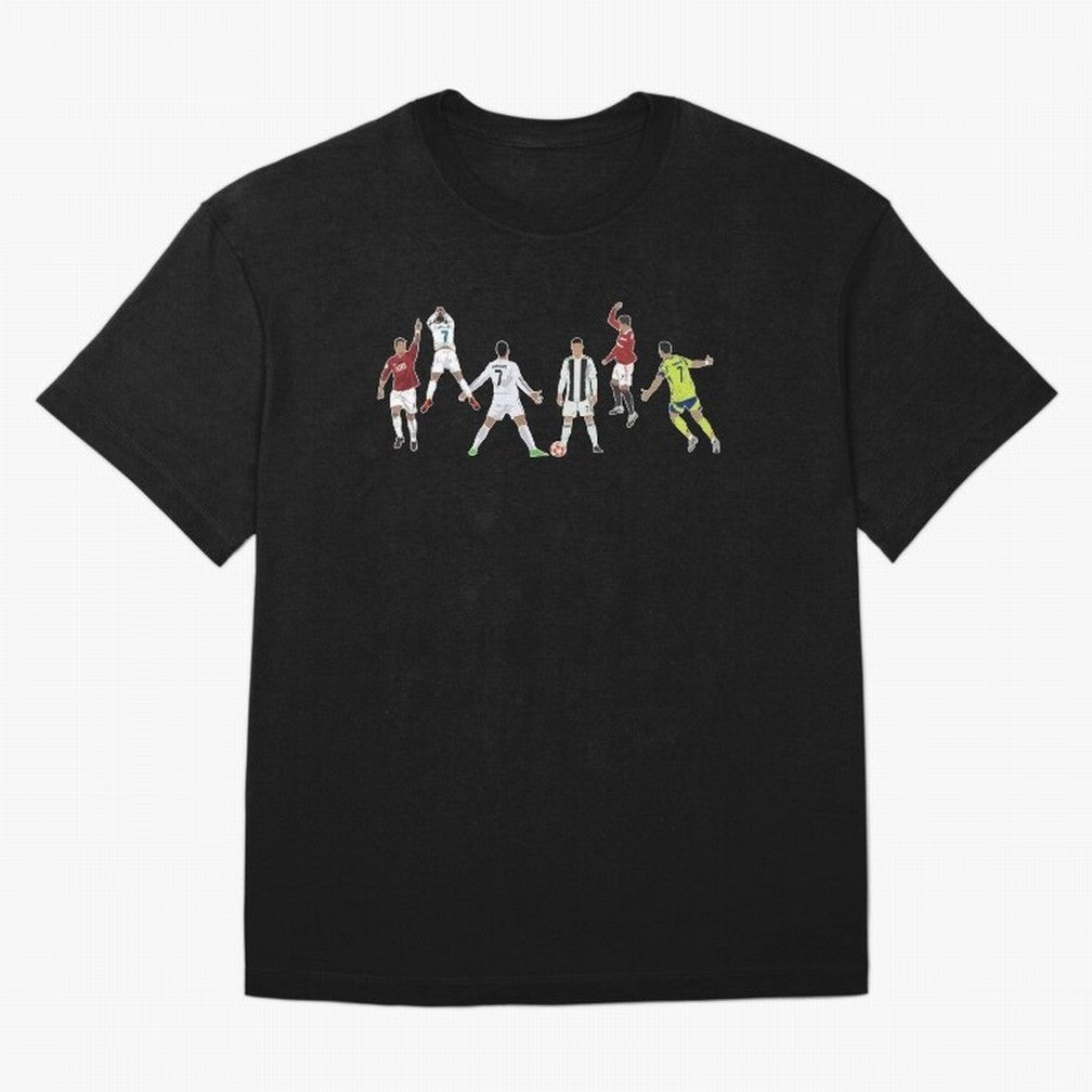 Ronaldo Forever Minimalist Career Goal Celebrations Oversized T-Shirt Follow FIFA World Cup 2026 Group Stage Spirit, Centered on Netherlands, Messi, CR7 and Mbappe, Supporter Pride, Iconic Celebrations, Legendary Names and Global Match Day Energy;