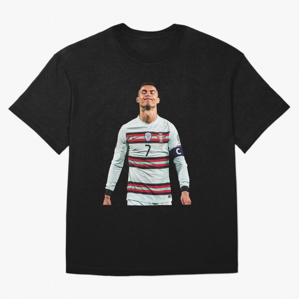 Cristiano Ronaldo Design Oversized T-Shirt Share Match Day Hype around FIFA World Cup 2026 USA Canada Mexico, Messi, Neymar and Mbappe, Argentina and Brazil, Sports Nostalgia, International Competition, Famous Players and Unforgettable Victories;