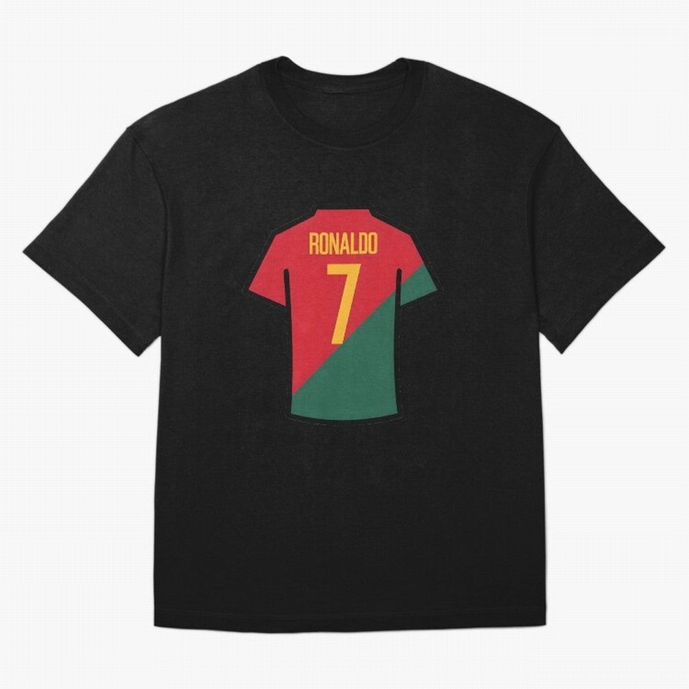 Ronaldo Portugal Jersey Oversized T-Shirt Bring Match Day Fire to the FIFA World Cup 2026 Group Stage Journey through Mbappe Highlights, Netherlands Pride, Classic Soccer Heritage, Championship Pressure, Fan Loyalty and International Pride; Ideal