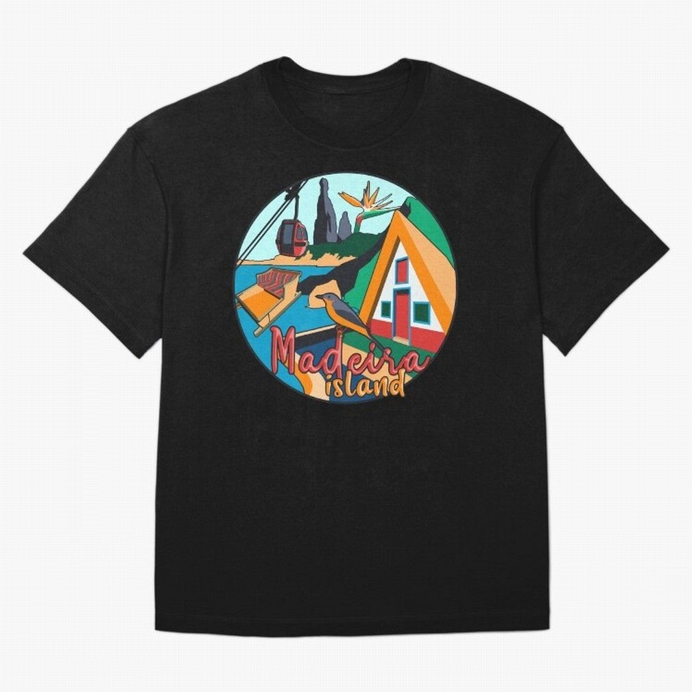 Madeira Island Oversized T-Shirt Join the Countdown to FIFA World Cup 2026 Spirit, Filled with Portugal, Spain and Germany, Neymar, Haaland and Cristiano Ronaldo, Tournament Hype, Historic Matchups, Family Viewing Parties and Global Sports Pride;