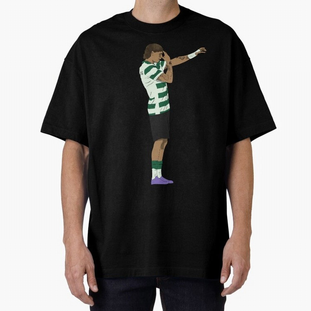 Ricardo Mangas Sporting Goal Celebration Minimalist Oversized T-Shirt Carry FIFA World Cup 2026 Group Stage Featuring Neymar, Haaland and Cristiano Ronaldo, Argentina Energy, Football History, Final Match Energy, Crowd Noise and Once in a Lifetime
