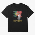 Cristiano Ronaldo - Portugal Flag Tribute (SIUUU!) Oversized T-Shirt Celebrate Golden Goal Energy in the FIFA World Cup 2026 USA Canada Mexico Journey through Mbappe and Neymar Highlights, England and Germany Pride, Supporter Pride, Iconic