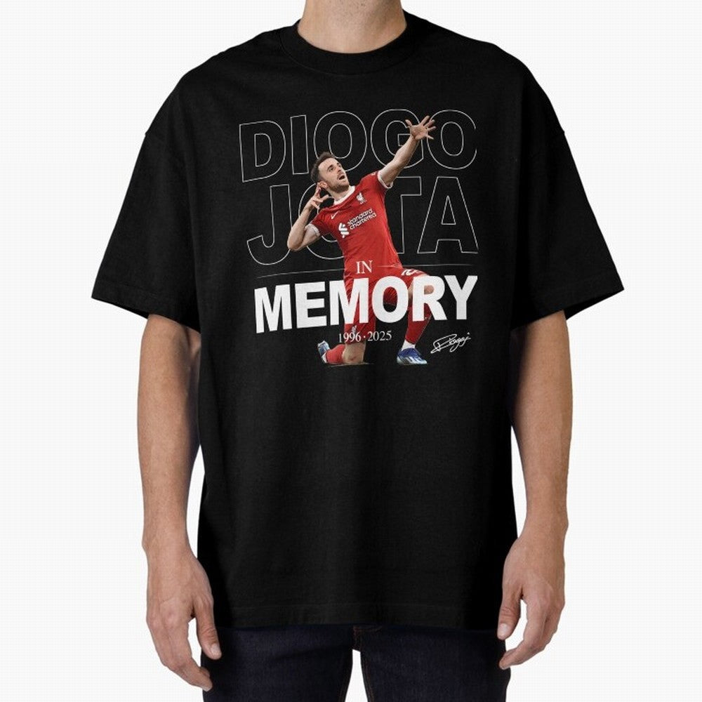 Diogo Jota In Memory Oversized T-Shirt Share FIFA World Cup 2026 Group Stage for Fans of Messi, Neymar and Mbappe and France, Bringing Championship Spirit, Famous Goals, Roaring Crowds and International Football Unity; Made for Die Hard Supporters,