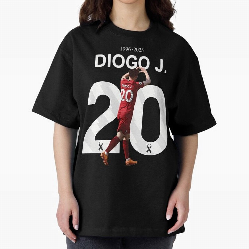 Diogo Jota Oversized T-Shirt Support Match Day Hype around FIFA World Cup 2026 Group Stage, Messi, CR7 and Mbappe, Netherlands, Classic Soccer Heritage, Championship Pressure, Fan Loyalty and International Pride; Perfect for Fans, Collectors,