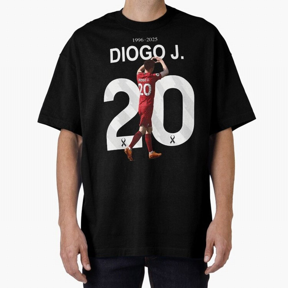 Diogo Jota Oversized T-Shirt Support Match Day Hype around FIFA World Cup 2026 Group Stage, Messi, CR7 and Mbappe, Netherlands, Classic Soccer Heritage, Championship Pressure, Fan Loyalty and International Pride; Perfect for Fans, Collectors,