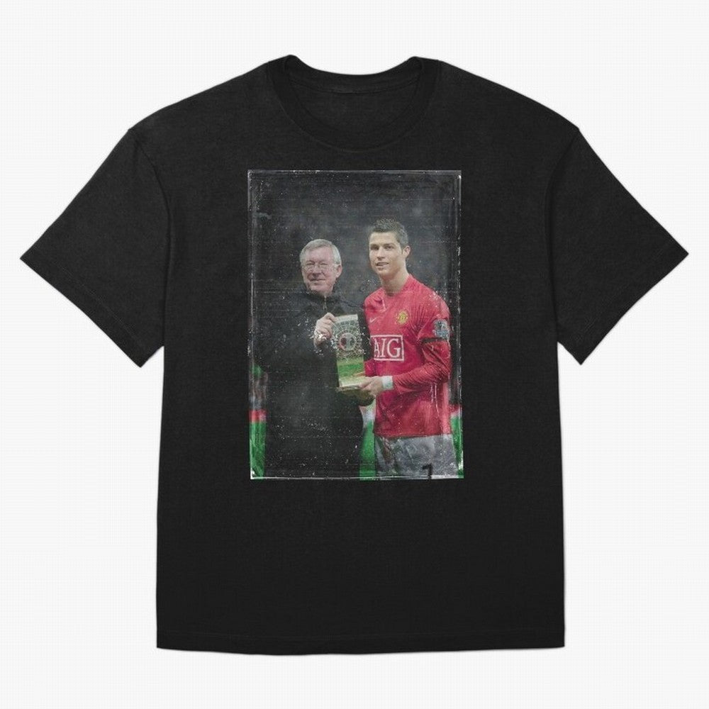 Cristiano Ronaldo and Sir Alex Ferguson Oversized T-Shirt Make Game Day About the FIFA World Cup 2026 USA Canada Mexico Journey through Haaland and Mbappe Highlights, Argentina Pride, Vintage Soccer Flavor, Modern Football Stars, National Flags and