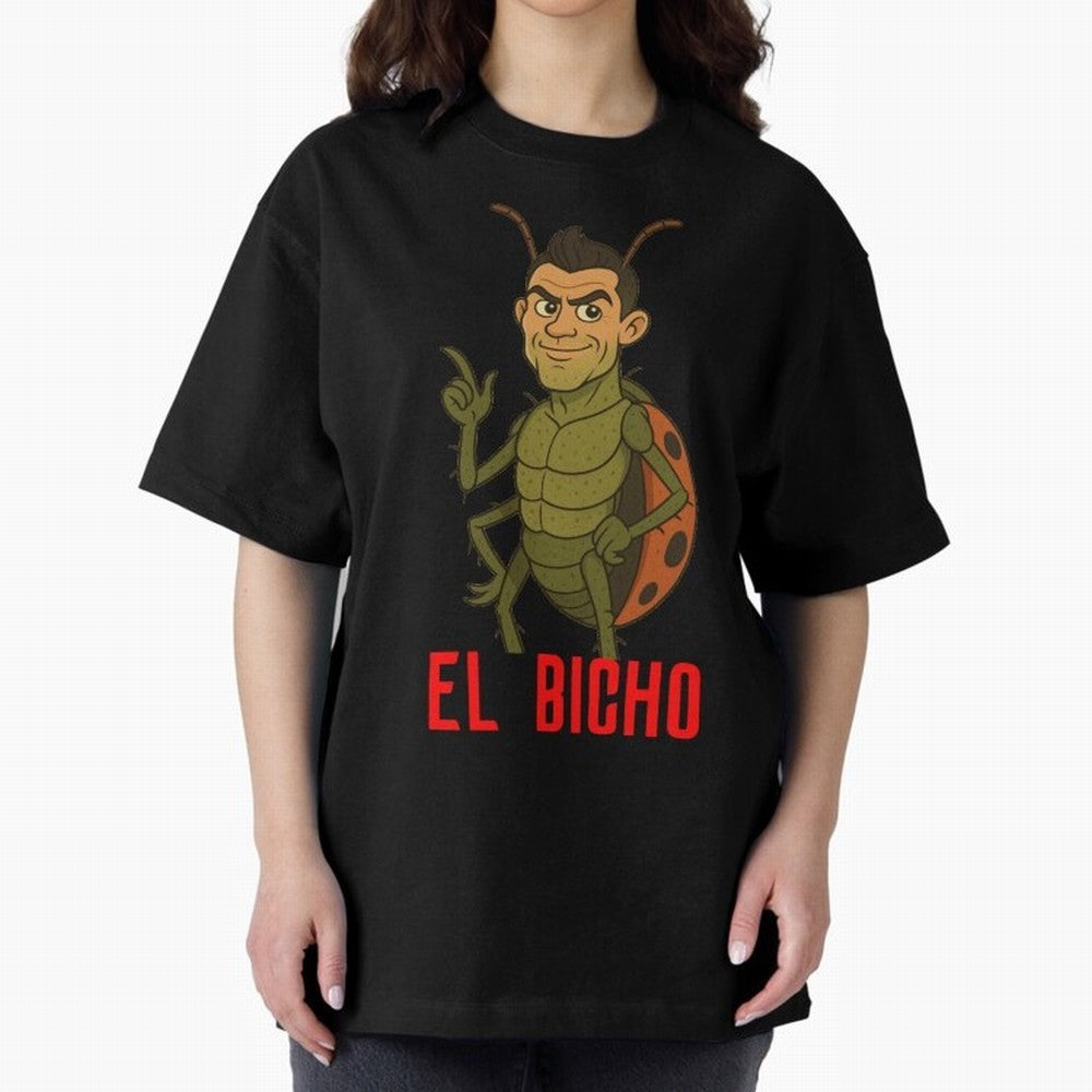Ronaldo - El Bicho Oversized T-Shirt Bring Retro Soccer Energy to Global Football Passion for FIFA World Cup 2026 Group Stage, Driven by Messi and Cristiano Ronaldo, Argentina, France and Brazil, Goal Celebration Energy, Supporter Heritage,