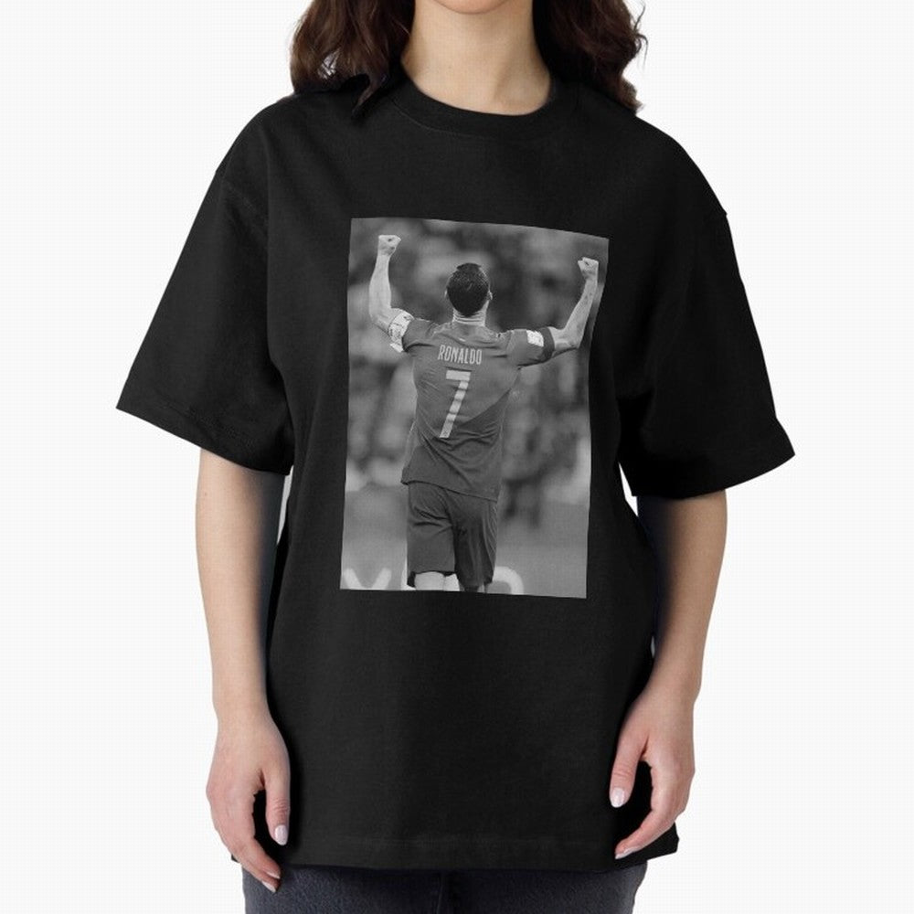 Cristiano Ronaldo Oversized T-Shirt Celebrate the Magic of the FIFA World Cup 2026 USA Canada Mexico Journey through Mbappe and Neymar Highlights, France and Portugal Pride, Football Passion, Legendary Performances, Festival Vibes and Supporter
