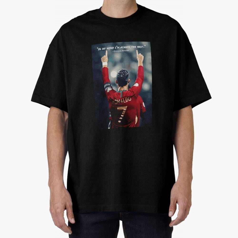 Cristiano Ronaldo Oversized T-Shirt Showcase FIFA World Cup 2026 Group Stage for Fans of Messi, CR7 and Mbappe and France and Portugal, Bringing Fan Favorite Moments, National Team Passion, Big Match Drama and Soccer History; Great for Supporters