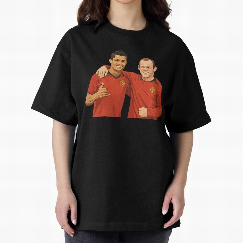 Ron & Roon Oversized T-Shirt Cheer for Global Football Passion for FIFA World Cup 2026, Connected to CR7 and Messi, Argentina, Tournament Hype, Historic Matchups, Family Viewing Parties and Global Sports Pride; Created for Match Day Parties, Soccer