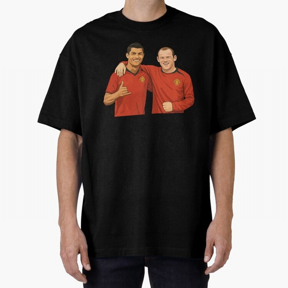 Ron & Roon Oversized T-Shirt Cheer for Global Football Passion for FIFA World Cup 2026, Connected to CR7 and Messi, Argentina, Tournament Hype, Historic Matchups, Family Viewing Parties and Global Sports Pride; Created for Match Day Parties, Soccer