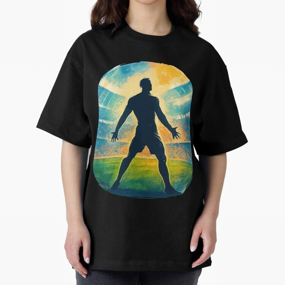 Cristiano Ronaldo CR7 Oversized T-Shirt Live the Energy of Match Day Hype around FIFA World Cup 2026 Group Stage, Messi, Neymar and Mbappe, England and Germany, Champion Mindset, Group Stage Buzz, Knockout Tension and Passionate Fan Culture; Great