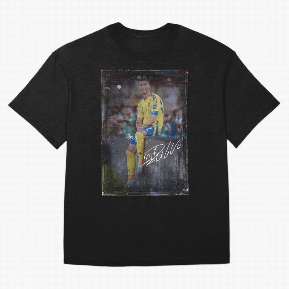 Cristiano Ronaldo Oversized T-Shirt Showcase the FIFA World Cup 2026 Group Stage Journey through Haaland and Mbappe Highlights, France and Portugal Pride, Champion Mindset, Group Stage Buzz, Knockout Tension and Passionate Fan Culture; Made for Die