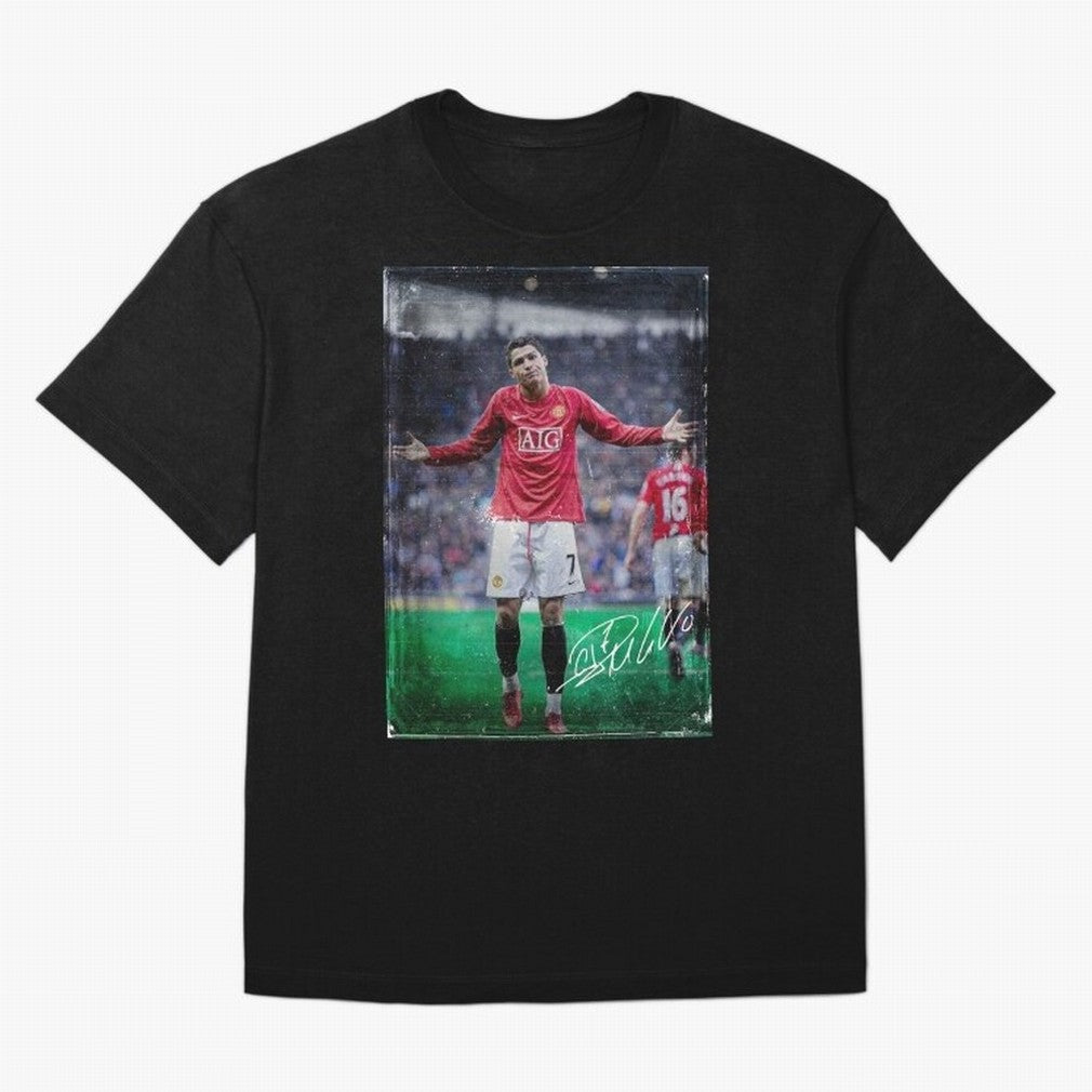 Cristiano Ronaldo Oversized T-Shirt Support the Legends of FIFA World Cup 2026 Group Stage for Fans of Neymar, Haaland and Cristiano Ronaldo and England and Germany, Bringing Vintage Soccer Flavor, Modern Football Stars, National Flags and Final