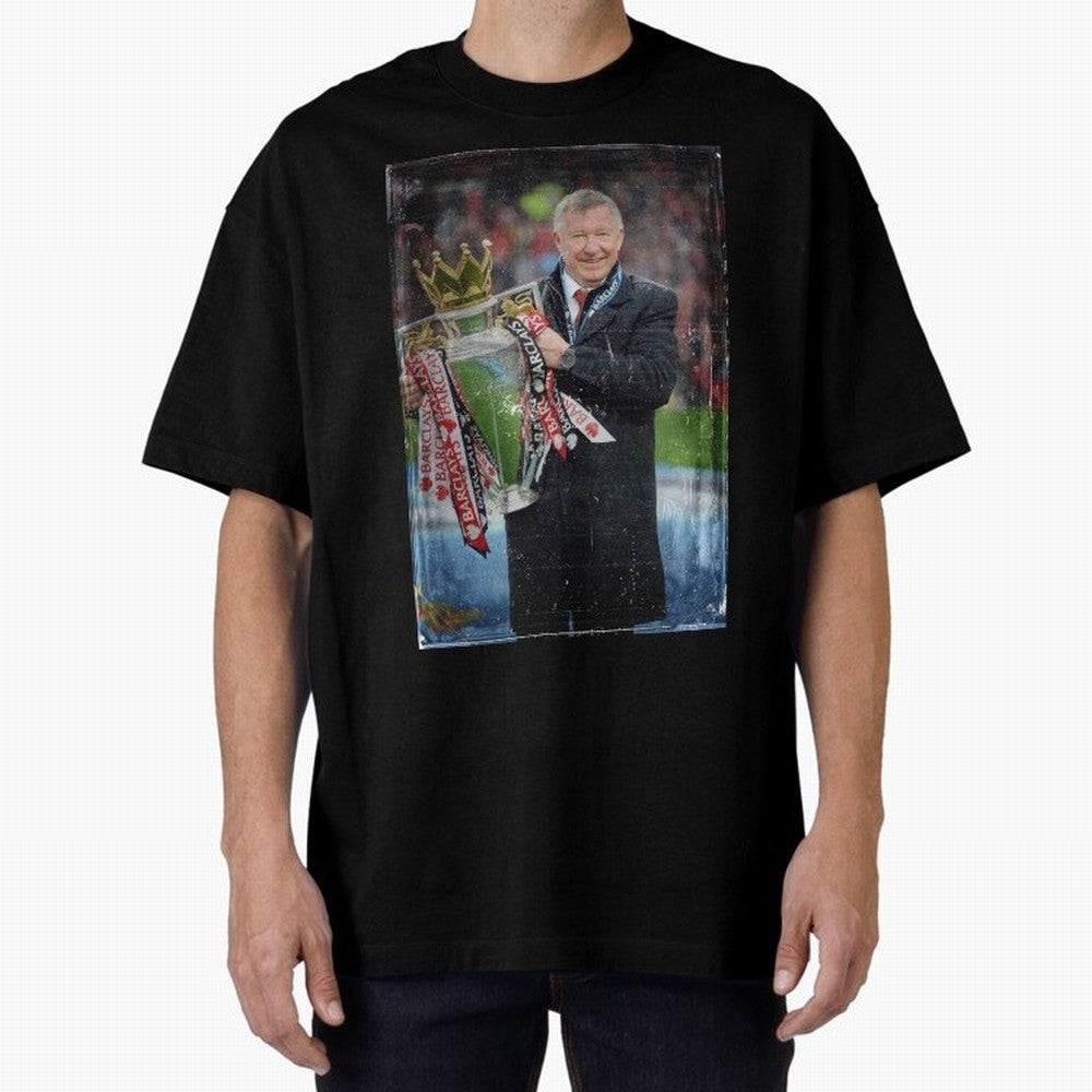 Sir Alex Ferguson Champion Oversized T-Shirt Bring World Football Passion into Global Football Passion for FIFA World Cup 2026 Group Stage, Made for Messi, Neymar and Mbappe, Argentina, Game Day Rituals, Football Legends, Country Pride and the Road