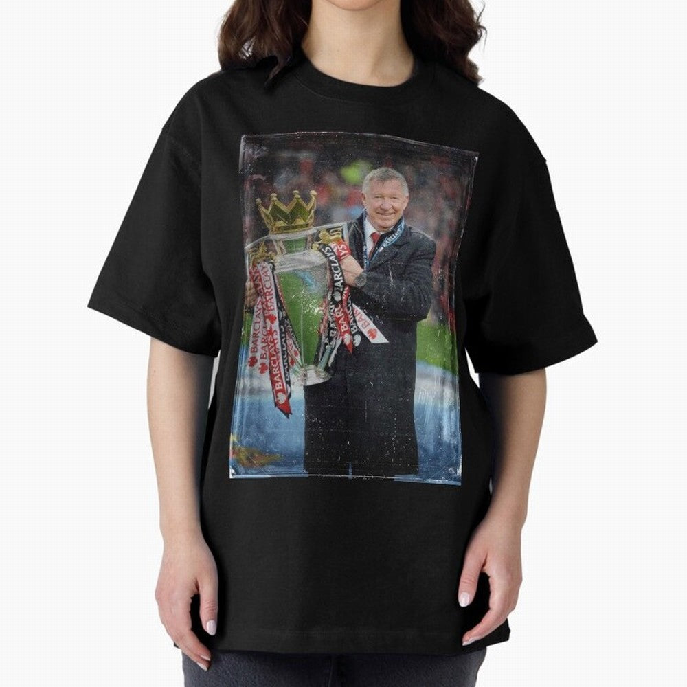Sir Alex Ferguson Champion Oversized T-Shirt Bring World Football Passion into Global Football Passion for FIFA World Cup 2026 Group Stage, Made for Messi, Neymar and Mbappe, Argentina, Game Day Rituals, Football Legends, Country Pride and the Road