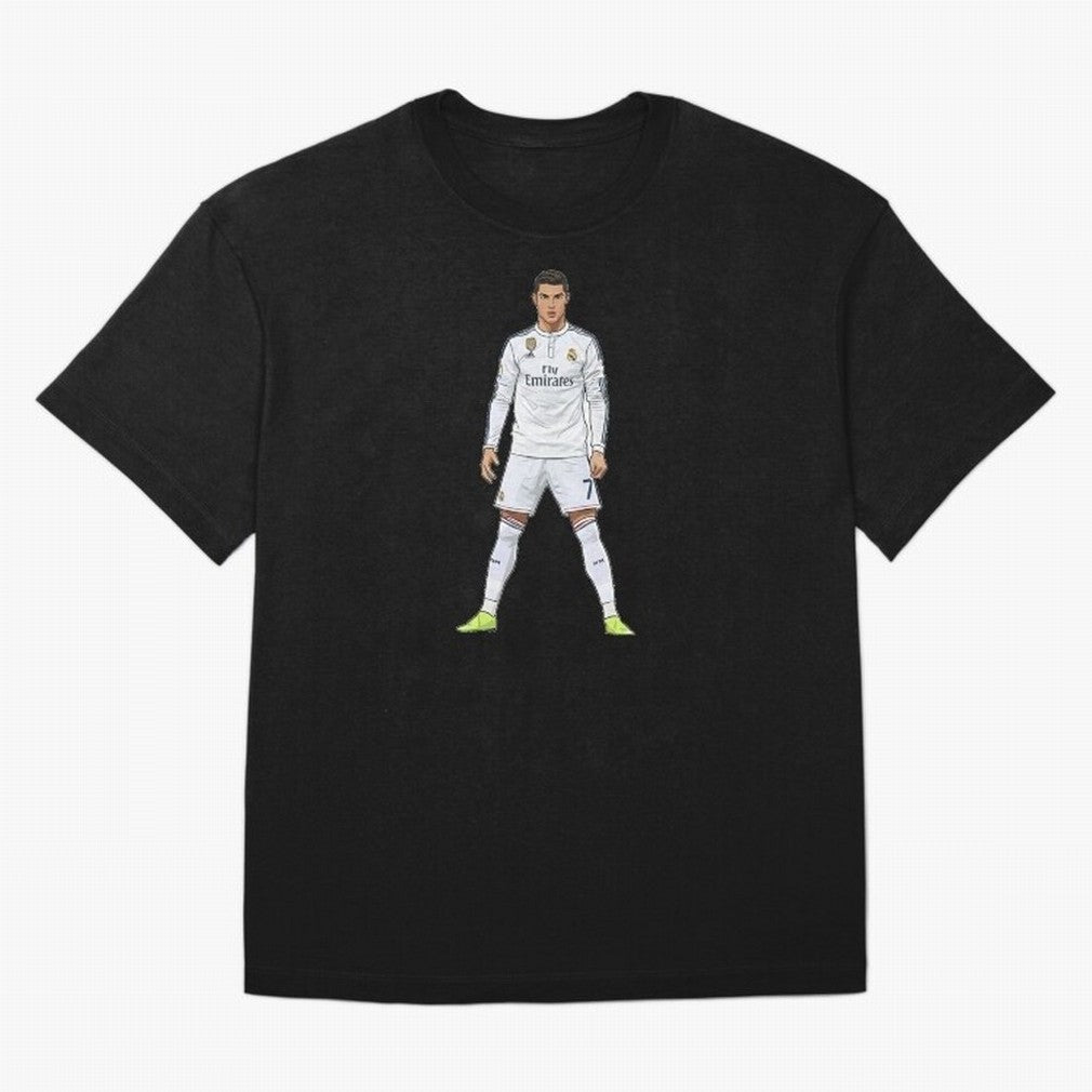 Cristiano Ronaldo at Madrid | Football Legend Oversized T-Shirt Bring Stadium Energy to the FIFA World Cup 2026 Group Stage Journey through Cristiano Ronaldo, Haaland and CR7 Highlights, Portugal, Spain and Germany Pride, Supporter Pride, Iconic