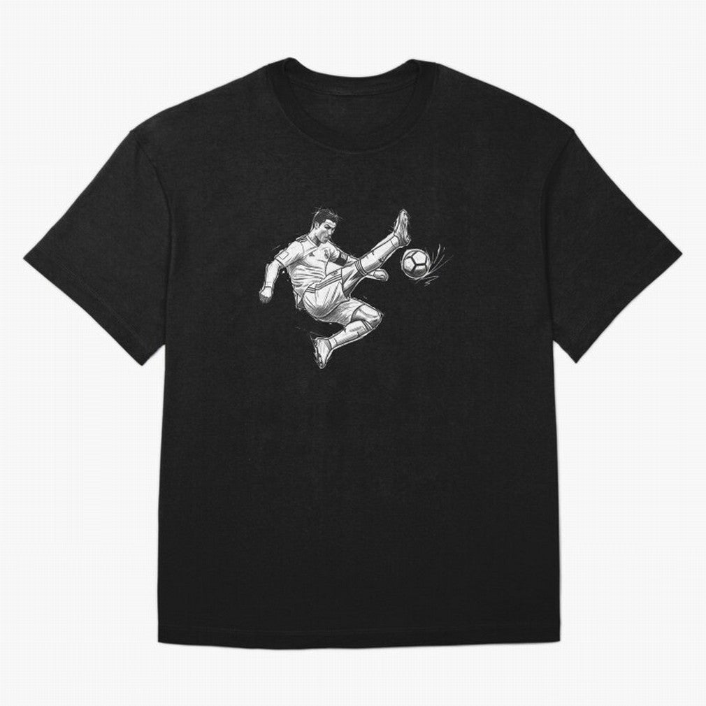 The King: Cristiano Ronaldo Oversized T-Shirt Celebrate Global Passion for the FIFA World Cup 2026 Journey through Messi, CR7 and Mbappe Highlights, England, France and Netherlands Pride, Global Supporter Spirit, Legendary Goals, National Colors