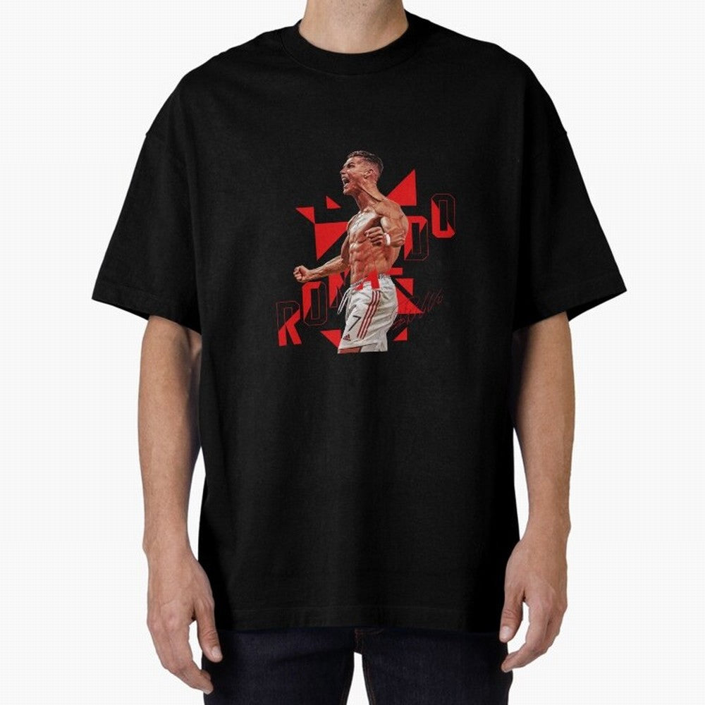 Cristiano Ronaldo Oversized T-Shirt Feel FIFA World Cup 2026 USA Canada Mexico Spirit, Filled with Argentina, France and Brazil, Messi, CR7 and Mbappe, Football History, Final Match Energy, Crowd Noise and Once in a Lifetime Moments; Made for Die