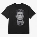 Retro Football Legend Portrait Illustration For Men And Gift For Soccer Fans Oversized T-Shirt Celebrate the Biggest Stage of the FIFA World Cup 2026 USA Canada Mexico Journey through Mbappe and Neymar Highlights, Portugal Pride, Championship