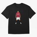 Cristiano Ronaldo Iconic Stance Fan Art Oversized T-Shirt Represent Fans Who Live for Global Football Passion for FIFA World Cup 2026 Group Stage, Filled with Cristiano Ronaldo, Haaland and CR7, Germany, Match Day Excitement, Supporter Culture,
