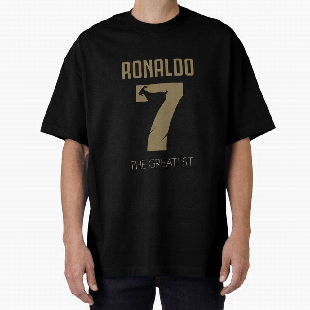 Cristiano Ronaldo Oversized T-Shirt Join the Countdown to Global Football Passion for FIFA World Cup 2026 USA Canada Mexico, Celebrating Messi, CR7 and Mbappe, England, Supporter Pride, Iconic Celebrations, Legendary Names and Global Match Day