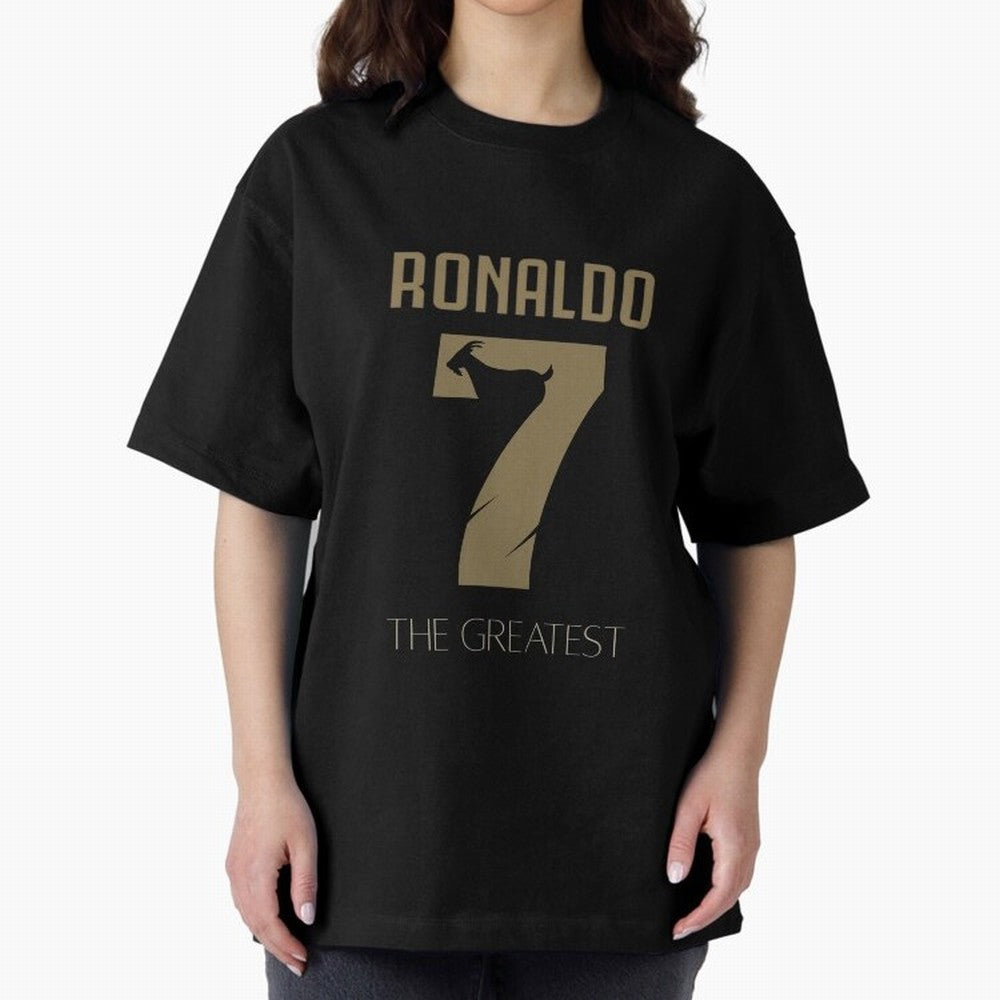 Cristiano Ronaldo Oversized T-Shirt Join the Countdown to Global Football Passion for FIFA World Cup 2026 USA Canada Mexico, Celebrating Messi, CR7 and Mbappe, England, Supporter Pride, Iconic Celebrations, Legendary Names and Global Match Day