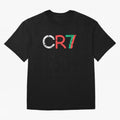 CR7 Portugal Colors Poster For Football Fans, Gift For Soccer Lovers Oversized T-Shirt Feel the Heartbeat of Global Football Passion for FIFA World Cup 2026 Group Stage, Made for CR7 and Messi, Netherlands, Championship Spirit, Famous Goals,