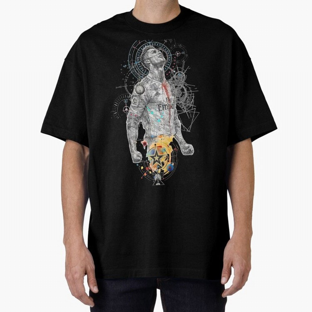 Cristiano Ronaldo Football Playmaker Oversized T-Shirt Make Your Look Match FIFA World Cup 2026 Made for Cristiano Ronaldo, Haaland and CR7, France and Portugal Energy, Classic Soccer Heritage, Championship Pressure, Fan Loyalty and International