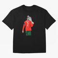 Cristiano Ronaldo Campion Oversized T-Shirt Bring Match Day Fire to Global Football Passion for FIFA World Cup 2026, Centered on Messi, CR7 and Mbappe, Argentina and Brazil, Global Supporter Spirit, Legendary Goals, National Colors and Tournament