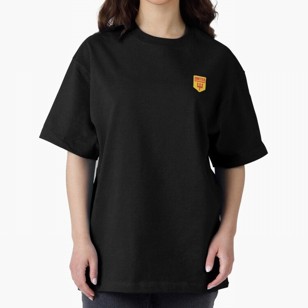 Manchester United Badge Oversized T-Shirt Fuel the Hype around FIFA World Cup 2026 for Fans of Messi and Netherlands, Bringing Stadium Memories, Football Loyalty, International Chants and Championship Tradition; Ideal for Football Dads, Football