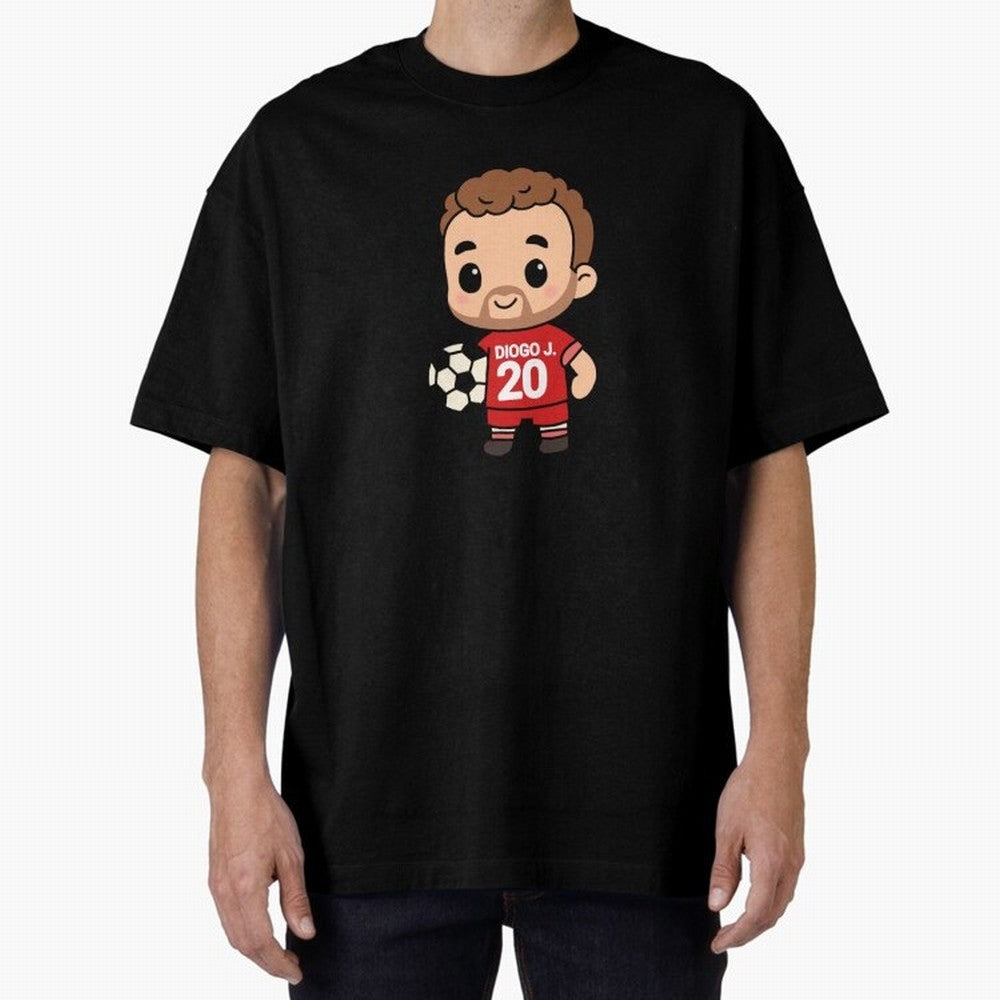 Diogo Jota jersey | manga | cute kawaii | by Nooby Draw Oversized T-Shirt Remember Iconic Moments from FIFA World Cup 2026 USA Canada Mexico Spirit, Made for England and Germany, Messi and Cristiano Ronaldo, Championship Spirit, Famous Goals,