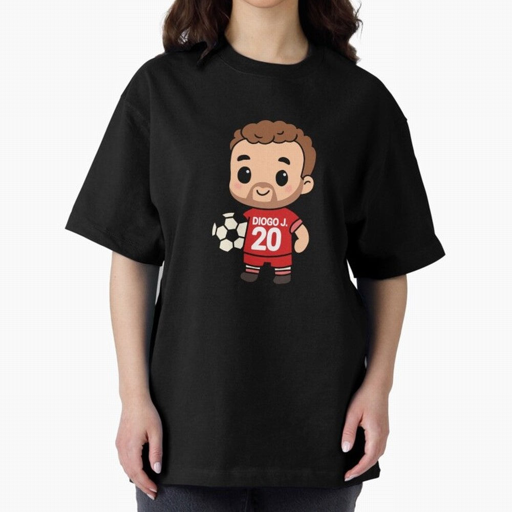 Diogo Jota jersey | manga | cute kawaii | by Nooby Draw Oversized T-Shirt Remember Iconic Moments from FIFA World Cup 2026 USA Canada Mexico Spirit, Made for England and Germany, Messi and Cristiano Ronaldo, Championship Spirit, Famous Goals,