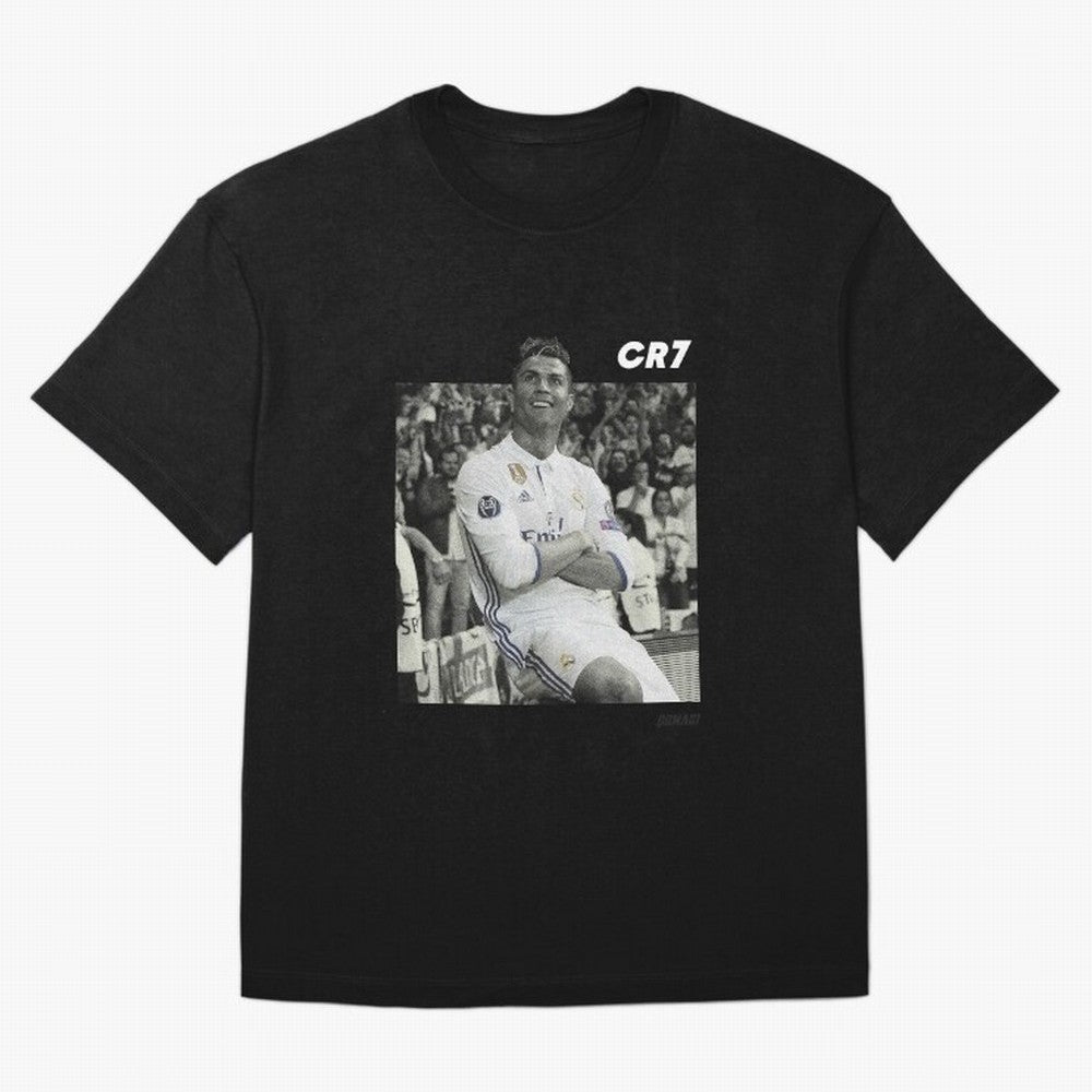 Cristiano Ronaldo | MR. CHAMPIONS LEAGUE Oversized T-Shirt Experience the FIFA World Cup 2026 Group Stage Journey through Mbappe and Neymar Highlights, England Pride, Worldwide Fan Energy, Dramatic Goals, Stadium Lights and Championship