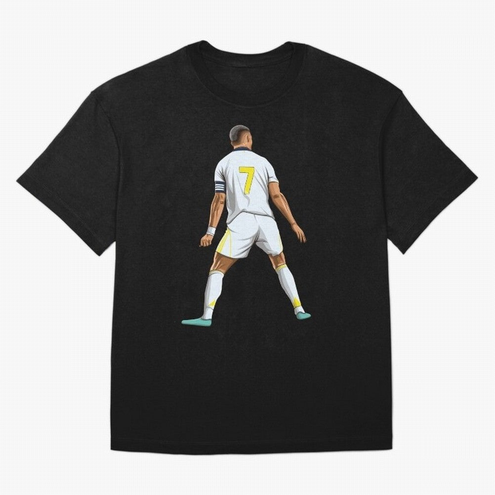 Cristiano Ronaldo Oversized T-Shirt Spotlight Global Football Passion for FIFA World Cup 2026 USA Canada Mexico, Celebrating CR7, Argentina, France and Brazil, Football History, Final Match Energy, Crowd Noise and Once in a Lifetime Moments;