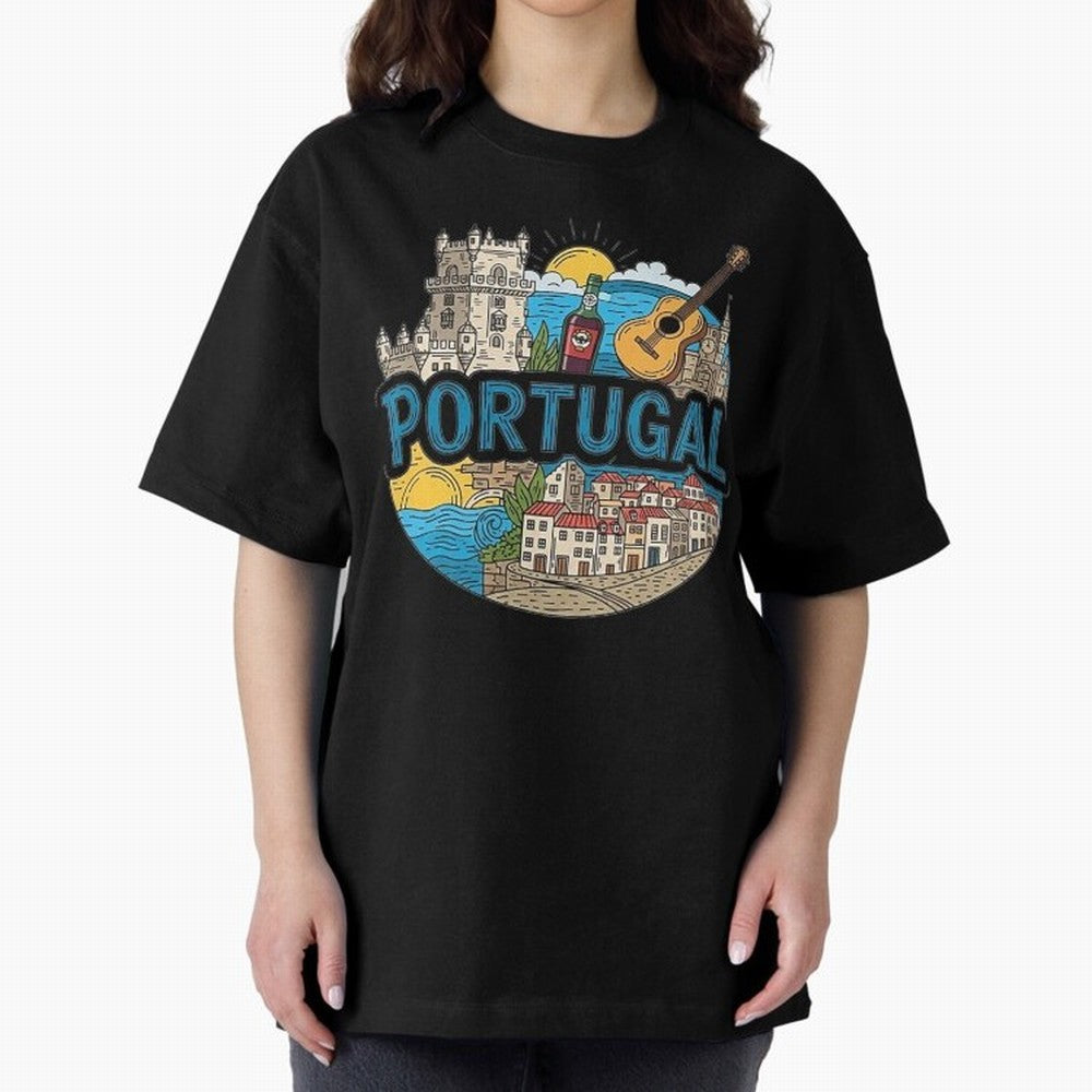 PORTUGAL Oversized T-Shirt Bring World Football Passion into Match Day Hype around FIFA World Cup 2026 Group Stage, Haaland, France and Portugal, Champion Mindset, Group Stage Buzz, Knockout Tension and Passionate Fan Culture; Ideal for Football