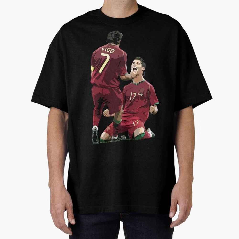 Luis Figo & Cristiano Ronaldo Oversized T-Shirt Fuel the Hype around FIFA World Cup 2026 USA Canada Mexico Spirit, Highlighting England, France and Netherlands, Mbappe and Neymar, Classic Soccer Heritage, Championship Pressure, Fan Loyalty and