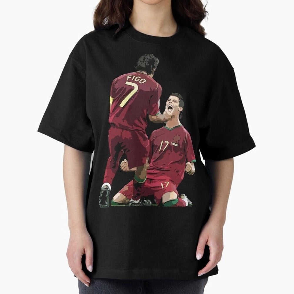 Luis Figo & Cristiano Ronaldo Oversized T-Shirt Fuel the Hype around FIFA World Cup 2026 USA Canada Mexico Spirit, Highlighting England, France and Netherlands, Mbappe and Neymar, Classic Soccer Heritage, Championship Pressure, Fan Loyalty and