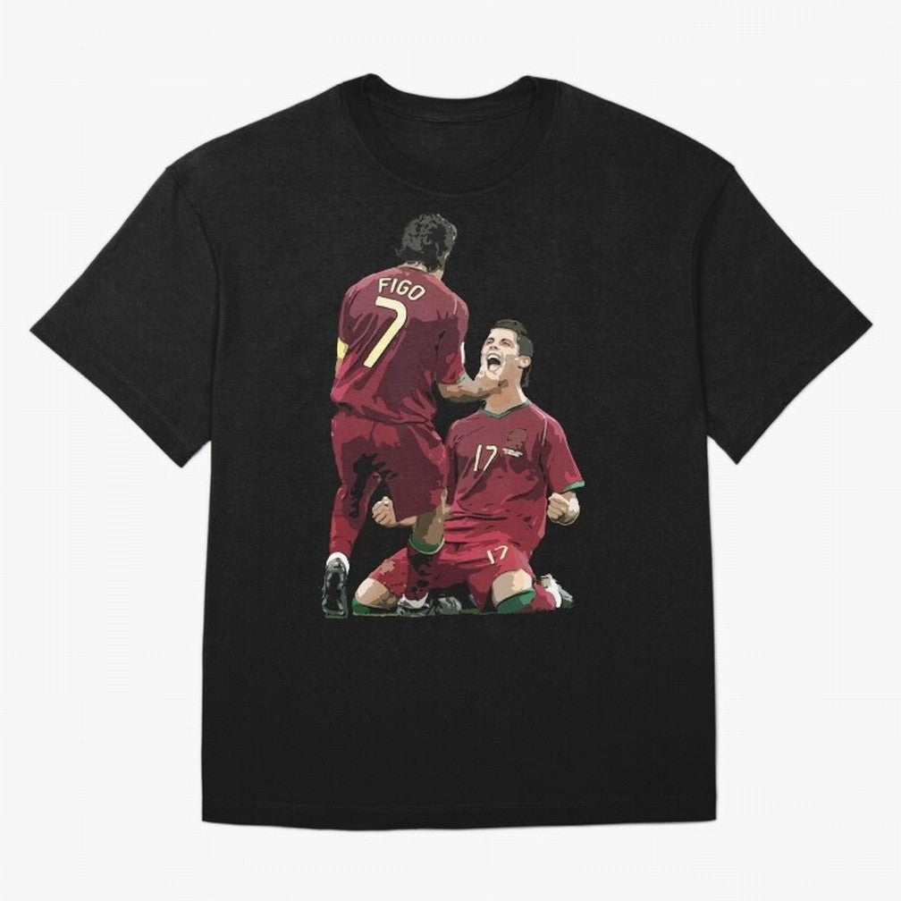 Luis Figo & Cristiano Ronaldo Oversized T-Shirt Fuel the Hype around FIFA World Cup 2026 USA Canada Mexico Spirit, Highlighting England, France and Netherlands, Mbappe and Neymar, Classic Soccer Heritage, Championship Pressure, Fan Loyalty and